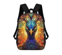 sinyumoney Sac À Dos Pour Enfants, Colorful Peacock Artwork-7 Sac D'école Grande Capacité Pour Élèves, Sacs À Dos Pour Garçons, Filles, Adultes Et Adolescents 17inch