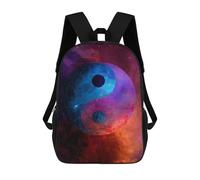 sinyumoney Sac À Dos Pour Enfants Cosmic Yin Yang Symbol-5 Garçons Et Filles, Sac À Dos De Voyage Pour Adolescents 17inch