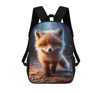sinyumoney Sac À Dos Pour Enfants Cute Fox in Forest Garçons Et Filles, Sac À Dos De Voyage Pour Adolescents 17inch
