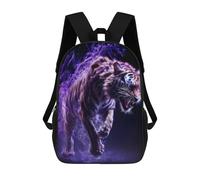 sinyumoney Sac À Dos Pour Enfants Electric Tiger Roar -2 Garçons Et Filles, Sac À Dos De Voyage Pour Adolescents 17inch