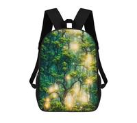 sinyumoney Sac À Dos Pour Enfants Enchanted Forest Glow-7 Garçons Et Filles, Sac À Dos De Voyage Pour Adolescents 17inch
