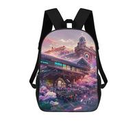sinyumoney Sac À Dos Pour Enfants Fantasy Cloud Cityscape -1 Garçons Et Filles, Sac À Dos De Voyage Pour Adolescents 17inch