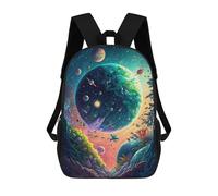 sinyumoney Sac À Dos Pour Enfants, Fantasy Cosmic Garden Sac D'école Grande Capacité Pour Élèves, Sacs À Dos Pour Garçons, Filles, Adultes Et Adolescents 17inch