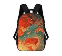 sinyumoney Sac À Dos Pour Enfants, Fire Dragon Art Print Sac D'école Grande Capacité Pour Élèves, Sacs À Dos Pour Garçons, Filles, Adultes Et Adolescents 17inch