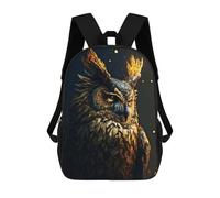 sinyumoney Sac À Dos Pour Enfants, Flaming Owl Majesty Sac D'école Grande Capacité Pour Élèves, Sacs À Dos Pour Garçons, Filles, Adultes Et Adolescents 17inch