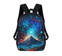 sinyumoney Sac À Dos Pour Enfants, Galactic Mountain Aurora -1 Sac D'école Grande Capacité Pour Élèves, Sacs À Dos Pour Garçons, Filles, Adultes Et Adolescents 17inch