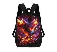 sinyumoney Sac À Dos Pour Enfants, Galactic Phoenix Rise Artwork Sac D'école Grande Capacité Pour Élèves, Sacs À Dos Pour Garçons, Filles, Adultes Et Adolescents 17inch