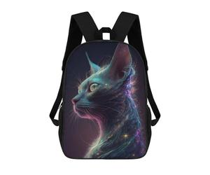 sinyumoney Sac À Dos Pour Enfants Galaxy Siam Cat Garçons Et Filles, Sac À Dos De Voyage Pour Adolescents 17inch