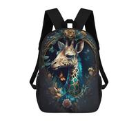 sinyumoney Sac À Dos Pour Enfants, Giraffe in Enchanted Garden Sac D'école Grande Capacité Pour Élèves, Sacs À Dos Pour Garçons, Filles, Adultes Et Adolescents 17inch