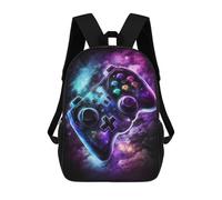 sinyumoney Sac À Dos Pour Enfants, Glowing Cosmic Game Controller-2 Sac D'école Grande Capacité Pour Élèves, Sacs À Dos Pour Garçons, Filles, Adultes Et Adolescents 17inch