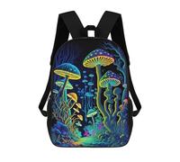 sinyumoney Sac À Dos Pour Enfants, Glowing Forest Mushrooms Sac D'école Grande Capacité Pour Élèves, Sacs À Dos Pour Garçons, Filles, Adultes Et Adolescents 17inch