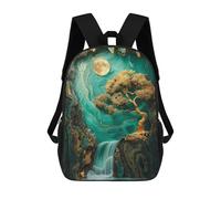 sinyumoney Sac À Dos Pour Enfants Golden Tree In The Cave Garçons Et Filles, Sac À Dos De Voyage Pour Adolescents 17inch