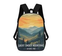 sinyumoney Sac À Dos Pour Enfants Great Smoky Mountains National Park Garçons Et Filles, Sac À Dos De Voyage Pour Adolescents 17inch