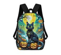 sinyumoney Sac À Dos Pour Enfants, Halloween Enchanted Forest -1 Sac D'école Grande Capacité Pour Élèves, Sacs À Dos Pour Garçons, Filles, Adultes Et Adolescents 17inch