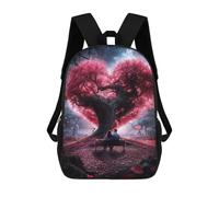 sinyumoney Sac À Dos Pour Enfants Heart Tree Love Garçons Et Filles, Sac À Dos De Voyage Pour Adolescents 17inch