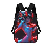 sinyumoney Sac À Dos Pour Enfants, Hot Devil Anime Girl Sac D'école Grande Capacité Pour Élèves, Sacs À Dos Pour Garçons, Filles, Adultes Et Adolescents 17inch