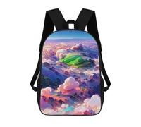 sinyumoney Sac À Dos Pour Enfants Island in The Sky Garçons Et Filles, Sac À Dos De Voyage Pour Adolescents 17inch