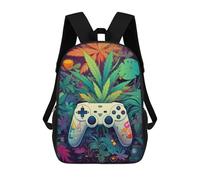 sinyumoney Sac À Dos Pour Enfants Jungle Gaming Controller Garçons Et Filles, Sac À Dos De Voyage Pour Adolescents 17inch