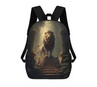 sinyumoney Sac À Dos Pour Enfants, King of Firelands Sac D'école Grande Capacité Pour Élèves, Sacs À Dos Pour Garçons, Filles, Adultes Et Adolescents 17inch