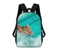 sinyumoney Sac À Dos Pour Enfants, Leopard in Waterfall Sac D'école Grande Capacité Pour Élèves, Sacs À Dos Pour Garçons, Filles, Adultes Et Adolescents 17inch