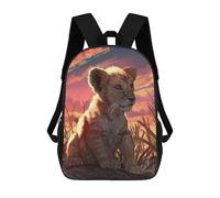 sinyumoney Sac À Dos Pour Enfants, Lion Cub Sac D'école Grande Capacité Pour Élèves, Sacs À Dos Pour Garçons, Filles, Adultes Et Adolescents 17inch