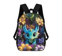 sinyumoney Sac À Dos Pour Enfants, Little Dragon Sac D'école Grande Capacité Pour Élèves, Sacs À Dos Pour Garçons, Filles, Adultes Et Adolescents 17inch