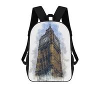 sinyumoney Sac À Dos Pour Enfants, London's Big Ben Clock Tower Sac D'école Grande Capacité Pour Élèves, Sacs À Dos Pour Garçons, Filles, Adultes Et Adolescents 17inch