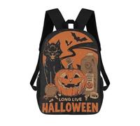 sinyumoney Sac À Dos Pour Enfants, Long Live Halloween Sac D'école Grande Capacité Pour Élèves, Sacs À Dos Pour Garçons, Filles, Adultes Et Adolescents 17inch