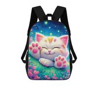 sinyumoney Sac À Dos Pour Enfants, Magical Kitten Dreamscape Sac D'école Grande Capacité Pour Élèves, Sacs À Dos Pour Garçons, Filles, Adultes Et Adolescents 17inch