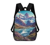 sinyumoney Sac À Dos Pour Enfants, Majestic Patagonia Sac D'école Grande Capacité Pour Élèves, Sacs À Dos Pour Garçons, Filles, Adultes Et Adolescents 17inch
