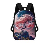 sinyumoney Sac À Dos Pour Enfants, Moonlit Blossom Paradise Sac D'école Grande Capacité Pour Élèves, Sacs À Dos Pour Garçons, Filles, Adultes Et Adolescents 17inch