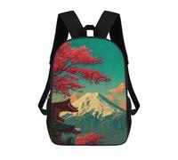 sinyumoney Sac À Dos Pour Enfants, Mount Fuji with Cherry Blossoms Sac D'école Grande Capacité Pour Élèves, Sacs À Dos Pour Garçons, Filles, Adultes Et Adolescents 17inch