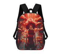 sinyumoney Sac À Dos Pour Enfants, Mystical Red Mushroom Forest Sac D'école Grande Capacité Pour Élèves, Sacs À Dos Pour Garçons, Filles, Adultes Et Adolescents 17inch