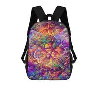 sinyumoney Sac À Dos Pour Enfants, Neon Jungle Vibrance -1 Sac D'école Grande Capacité Pour Élèves, Sacs À Dos Pour Garçons, Filles, Adultes Et Adolescents 17inch