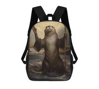 sinyumoney Sac À Dos Pour Enfants, Otter Moses Sac D'école Grande Capacité Pour Élèves, Sacs À Dos Pour Garçons, Filles, Adultes Et Adolescents 17inch