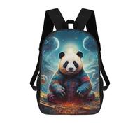 sinyumoney Sac À Dos Pour Enfants Panda in Space Garçons Et Filles, Sac À Dos De Voyage Pour Adolescents 17inch