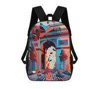 sinyumoney Sac À Dos Pour Enfants, Paris Arc De Triomphe 2 Sac D'école Grande Capacité Pour Élèves, Sacs À Dos Pour Garçons, Filles, Adultes Et Adolescents 17inch