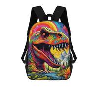 sinyumoney Sac À Dos Pour Enfants Rainbow Dinosaur Fantasy Scene Garçons Et Filles, Sac À Dos De Voyage Pour Adolescents 17inch