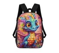 sinyumoney Sac À Dos Pour Enfants, Rainbow Dragon Fantasy Art Sac D'école Grande Capacité Pour Élèves, Sacs À Dos Pour Garçons, Filles, Adultes Et Adolescents 17inch