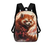 sinyumoney Sac À Dos Pour Enfants Red Panda in Autumn Garçons Et Filles, Sac À Dos De Voyage Pour Adolescents 17inch