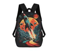 sinyumoney Sac À Dos Pour Enfants Rocket Road Adventure Garçons Et Filles, Sac À Dos De Voyage Pour Adolescents 17inch