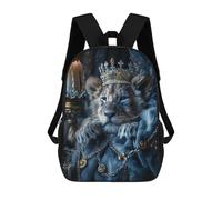 sinyumoney Sac À Dos Pour Enfants, Royal Lion Cub Portrait Sac D'école Grande Capacité Pour Élèves, Sacs À Dos Pour Garçons, Filles, Adultes Et Adolescents 17inch