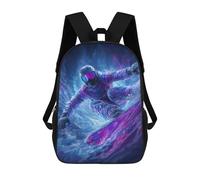 sinyumoney Sac À Dos Pour Enfants, Snowboarder in Neon Gear -1 Sac D'école Grande Capacité Pour Élèves, Sacs À Dos Pour Garçons, Filles, Adultes Et Adolescents 17inch