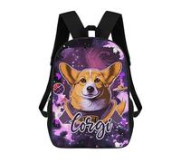 sinyumoney Sac À Dos Pour Enfants, Space Suit Corgi Astronaut Sac D'école Grande Capacité Pour Élèves, Sacs À Dos Pour Garçons, Filles, Adultes Et Adolescents 17inch