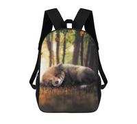 sinyumoney Sac À Dos Pour Enfants The Sleeping Fox Cub Garçons Et Filles, Sac À Dos De Voyage Pour Adolescents 17inch
