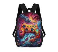 sinyumoney Sac À Dos Pour Enfants, Vibrant Gaming Controller Artwork -91 Sac D'école Grande Capacité Pour Élèves, Sacs À Dos Pour Garçons, Filles, Adultes Et Adolescents 17inch