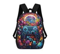 sinyumoney Sac À Dos Pour Enfants, Video Game Paradise -3 Sac D'école Grande Capacité Pour Élèves, Sacs À Dos Pour Garçons, Filles, Adultes Et Adolescents 17inch