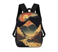 sinyumoney Sac À Dos Pour Enfants, Volcano Eruption Scene Sac D'école Grande Capacité Pour Élèves, Sacs À Dos Pour Garçons, Filles, Adultes Et Adolescents 17inch