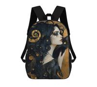 sinyumoney Sac À Dos Pour Enfants, Witch And Whimsical Cat Sac D'école Grande Capacité Pour Élèves, Sacs À Dos Pour Garçons, Filles, Adultes Et Adolescents 17inch