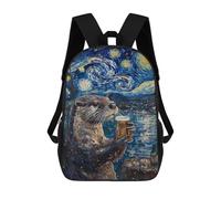 sinyumoney Sac À Dos Scolaire 17 Pouces Pour Adolescents, Impression 3D, Ajustable, À Poches Tendance, Pour Garçons Et Filles.